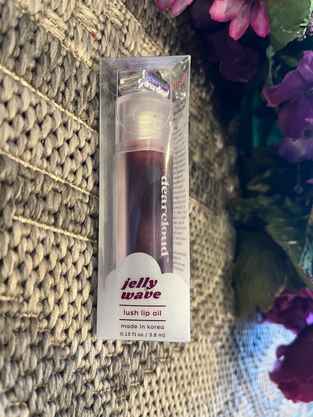 Dearcloud Jelly Wave Lush Lip Oil - Deep Berry Pink, Brand New Sealed